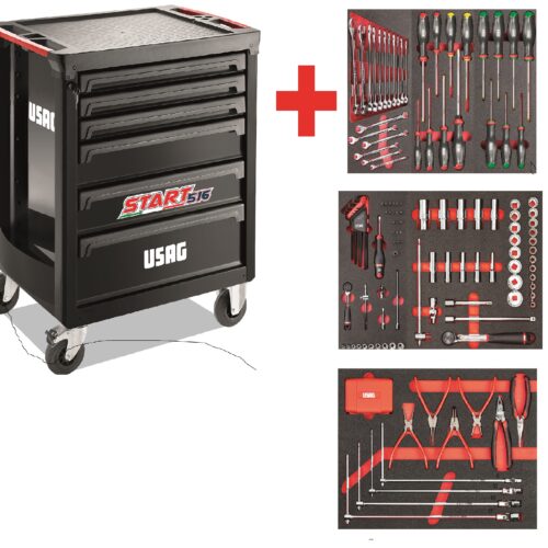 516 ST6NMM CARRELLO START CON ASSORTIMENTO AUTORIPARAZIONE  (155 PZ)