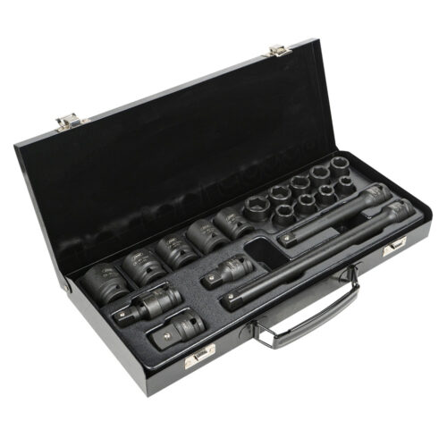 52345 SET DI 14 BUSSOLE PNEUMATICHE DA 1/2” ESAGONALI CON ADATTATORE