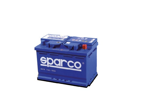 KK75 BATTERIA SPARCO GAMMA KK ERMETICA CON IDROMETRO OTTICO